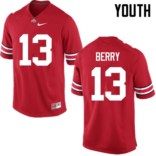 Ohio State Buckeyes #13 Rashod Berry Youth High School Jersey Red